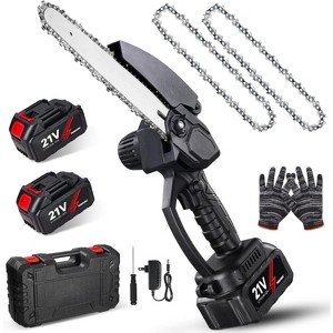 SUGIFT 20V Cordless Mini Chainsaw - Lightweight & Powerful, with Brushless Motor, Automatic Oiler, Tool-Free Chain Tensioning - 1 of 3