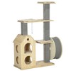 PawHut 53" Modern Cat Tree with Scratching Posts, Small Cat Tree with Double-Layer House, Small Cat Tower for Indoor Cat Furniture, Wooden Cat Tree - 4 of 4