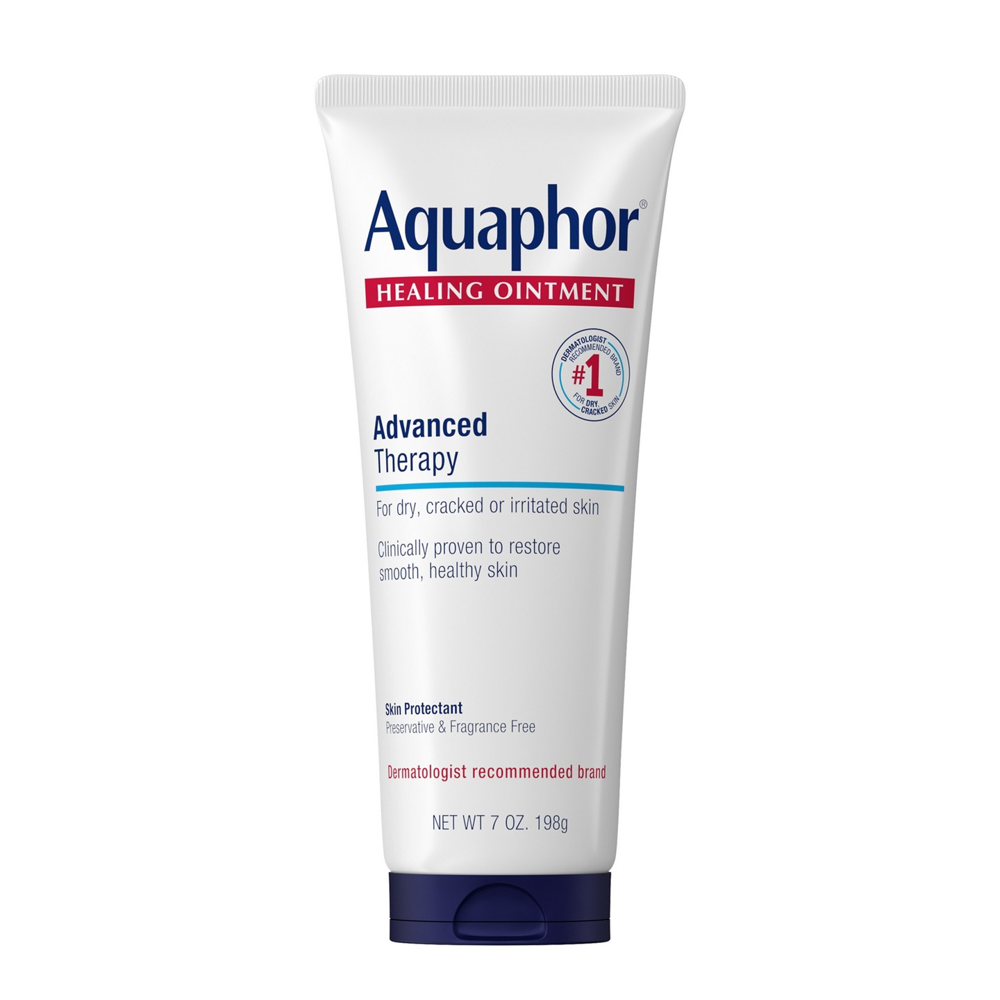 Заживляющая мазь Aquaphor Healing Ointment для сухой и потрескавшейся кожи, 7 oz — фото 1