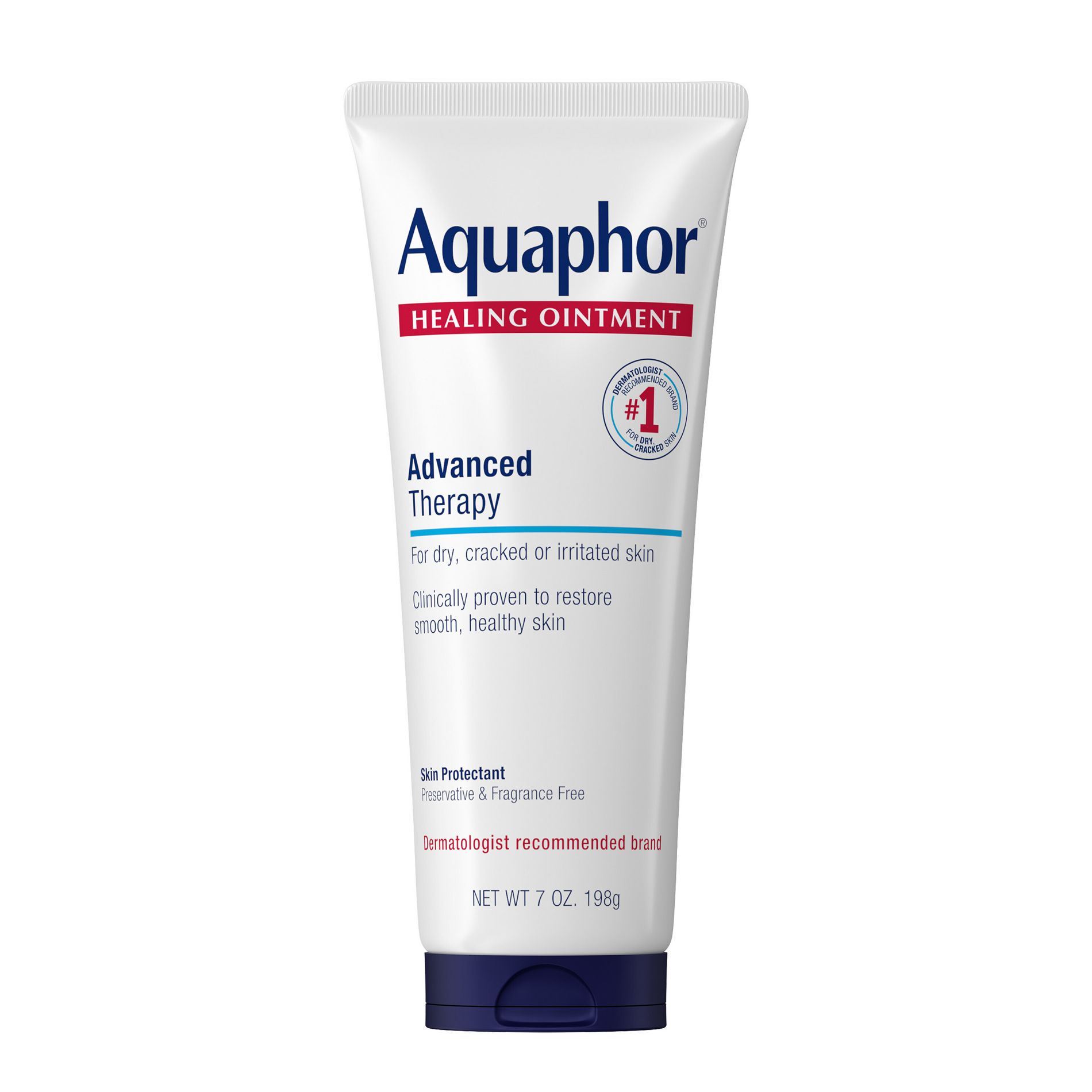 Aquaphor Healing Ointment Skin Protectant and Moisturizer for Dry and Cracked Skin Unscented - 7oz