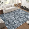 5x7 Washable Area Rug, Low-Profile Area Rug w/Non-Slip Backing & Durable Edge Binding, Vintage Large Rugs for Living Room, Bedroom, Dinning Room - 2 of 4