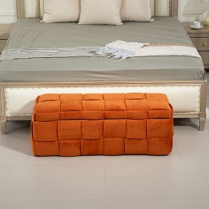 NicBex Storage Bench Ottoman with Storage Padded Footstool with Safety Hinge for Bedroom, Entryway - 1 of 4