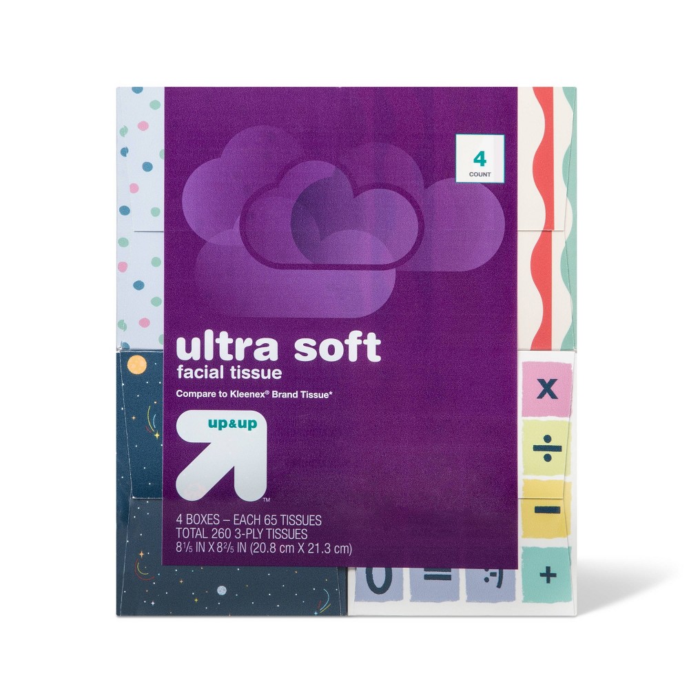 Upc 036000551983 Back To School Ultra Soft Facial Tissue 4pk65ct