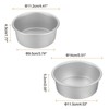 Unique Bargains Aluminum Alloy Nonstick Removable Bottom High Temperature Resistant Round Cake Pan 1 Set - 2 of 4