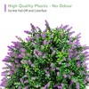 Sandinrayli 2 Pack Artificial Topiary Tree, 22 in. Topiary Ball Tree Outdoor Artificial Shrubs Fake Plants Potted Plants - 3 of 4