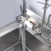 WOWOW 7/8-20UNEF Pre Rinse Sprayer with Black Handle Rubber Nozzles for Commercial Sink Faucet - 3 of 4