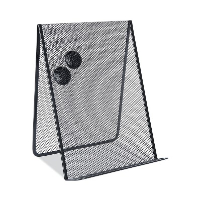 Black Metal Mesh Free Standing Document Holder