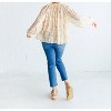 Women's Printed Chiffon Blouse - GRADE & GATHER - 3 of 3