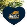 Averett University Cougars Logo Heart Love Wood Christmas Tree Holiday Ornament - 2 of 3