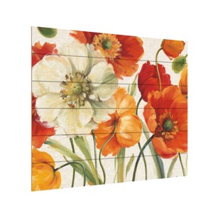 "Poppies Melody I" Outdoor All-Weather Wall Decor - 1 of 4