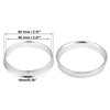 Unique Bargains 2.21inch ID Aluminum Alloy Car Hub Centric Rings Wheel Bore Center Spacer Silver Tone 4 Pcs - 3 of 4