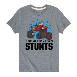 Boys' - Blaze and the Monster Machines - I Do All My Own Stunts Short Sleeve Graphic T-Shirt - 1 of 4