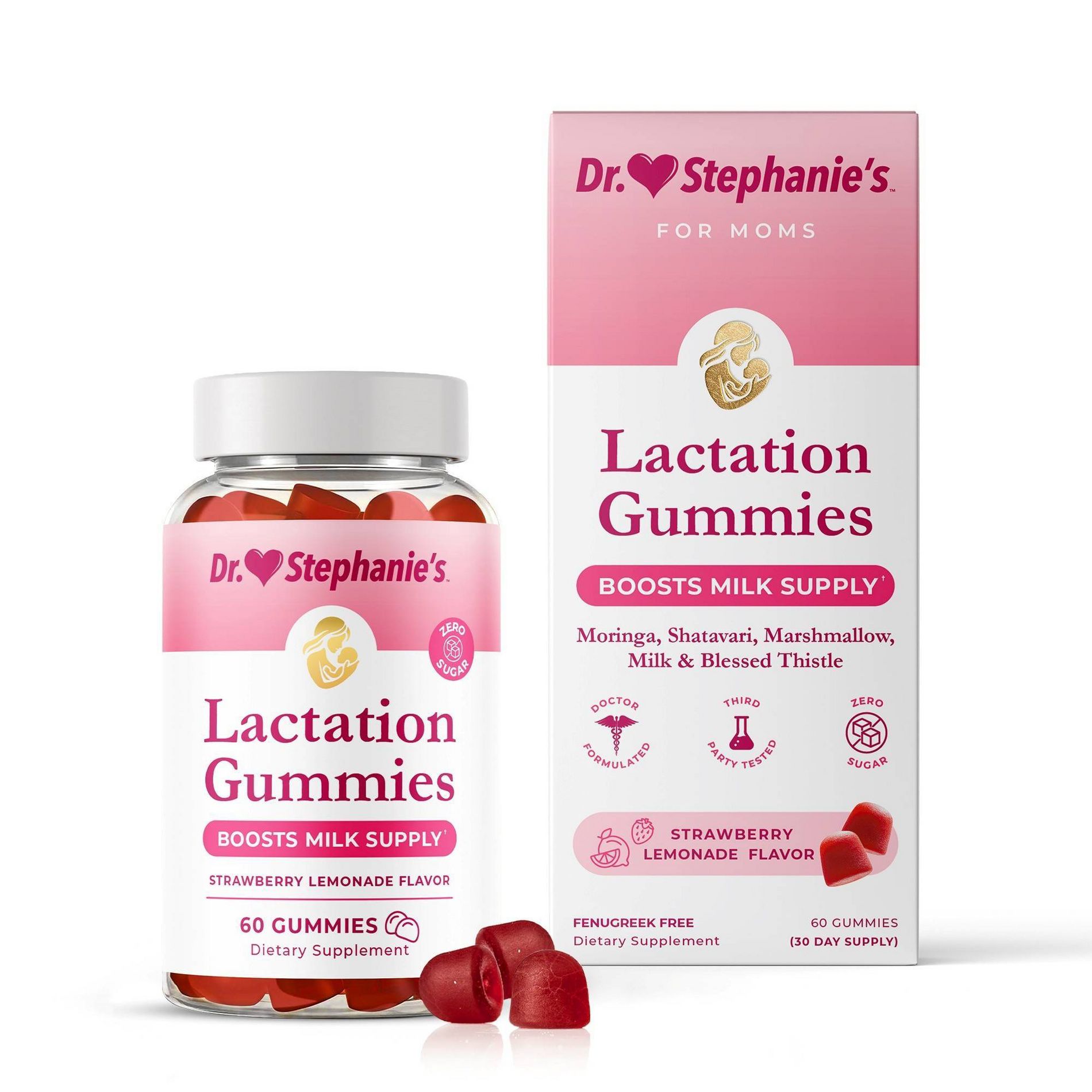 Dr. Stephanie's Lactation Gummies for Breastfeeding Moms - 60ct: Dietary Supplements, Gummy Form