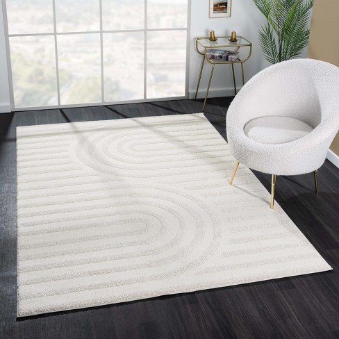 Luxe Weavers Modern Geometric Stain Resistant Area Rug, Gray 4x5 : Target