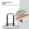 SEVOBAL Luggage 24" Luggage Lightweight Suitcase TSA Lock USB port Luggage Wheel lock Top handle Spinner Wheels, White, 16.53"*10.23"*25.2" - 4 of 4