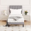 NicBex Bed Frame with Adjustable Headboard,Wood Platform Bed Frame with 6.3" Under-Bed Storage,Noise-Free Design,No Box Spring Needed,Gray - 2 of 4