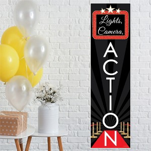 Big Dot of Happiness Red Carpet - Movie Night Party Front Door Decoration - Vertical Banner - 1 of 4