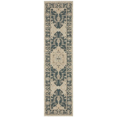 Oriental Weavers Latitude 001J3 Grey/ Gold Indoor/Outdoor Area Rug - 1'10" x 7'6"