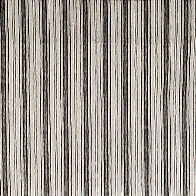 Gray Striped Cotton Scalloped Window Valance 50" x 17"