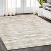 HomeRoots 4' X 6' Gold and Ivory Abstract Washable Non Skid Area Rug - 2 of 4