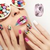 Unique Bargains Women's Elegant Rhinestone Nail Supplies Pink White 1 Set - image 2 of 4