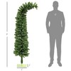 6ft Whimsical Pencil Christmas Tree, Bendable Artificial Christmas Tree with 400 Branch Tips and Metal Base - 3 of 4