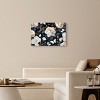 Art Remedy Navy Elegance Floral Elegant realistic Floral Wall Art Unframed - 2 of 4