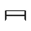 CAVINAS Storage Bench Storage Ottoman Shoe Rack 13.7" H  2 Shelves for Shoes - 2 of 4