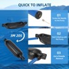 Boat Fenders, Inflatable Float Set - with 4 Ropes, Air Pump & Storage Bag, Bumpers for Pontoon Fishing Boats Yachts - 3 of 4