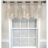 RLF Home 4" Top Tab High Quality Fabric Fall Vine Tab Valance for Windows 50" x 16" Gray - 2 of 4