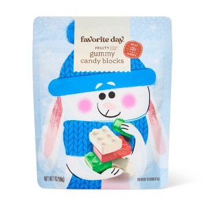 Gummy Blocks Red, Green & White Christmas Candy - 7oz - Favorite Day™ - 1 of 3