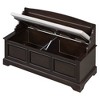 PAGED 43.5" Storage Bench, Modern Shoe Cabinet with Storage, Removable Cushion and Doors, Wooden Entryway Table for Mudroom, Bedroom - 4 of 4
