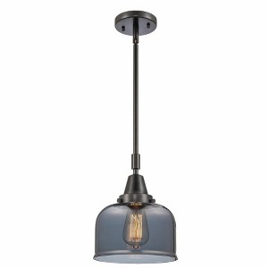 Bell - 1 Light Stem Hung Mini Pendant In Industrial Style-11.13 Inches Tall and 8 Inches Wide - 1 of 1