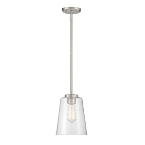 Savoy House Calhoun 1 - Light Pendant in  Satin Nickel - 1 of 4