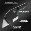 imarku Butcher Knife, 7" Serbian Chef Knife, High-Carbon Steel Forged Meat Cutter, Black Corrosion-Resistant Non-Stick Coating, With Leather Sheath - 3 of 4