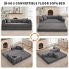 78'' Convertible Sleeper Sofa Bed,4 in 1 Corduroy Boneless Couch with Pillows,Folding Sectional Couch with Pull Out Bed,Floor Sofa Loveseat - 4 of 4