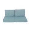 Christopher Knight Home Hopewell 2-Piece Outdoor Water Resistant Fabric Loveseat Cushions - 2 of 4