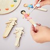 Juvale 100 Pack Unfinished People Shaped Craft Sticks, Wooden Popsicle Sticks for DIY Projects - image 3 of 4