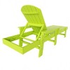 WestinTrends Dylan Adirondack Poly Reclining Chaise Lounge With Arms - 4 of 4