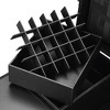 Byootique Aluminum Rolling Nail Table with Train Case Cosmetic Organizer Black - 4 of 4