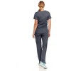 MediChic Women's V-Neck Scrub Set Straight Leg Six Pocket Cargo Scrub Pants with 4-Way Stretch Scrubs Sets - 2 of 4