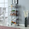 5-Tier Storage Cart Rolling Trolley, Push Organizer Utility Cart with Lockable Wheels, Hooks, for Home Kitchen, Office - 2 of 3