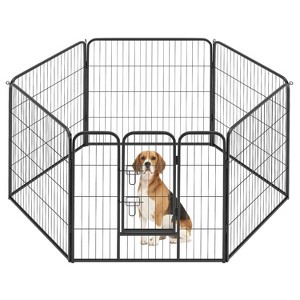 BestMassage Dog Playpen 24/32/40 Inch Heavy Duty Playpen Pen Dog Fence Dog Kennel with Doors Indoor Outdoor Pet Exercise Pen Puppy Playpen - 1 of 4