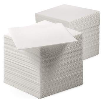 Touchstone by Choice White Linen-Feel Pocket Fold Dinner Napkin - 50/Pack