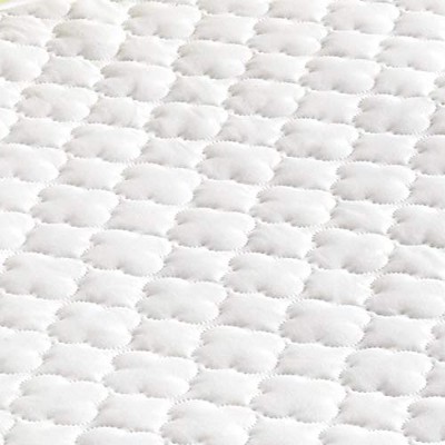 White 36" Square Quilted Waterproof Microfiber Bed Pad