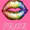 Adult Design By Humans Artistic Pride Rainbow Lips By DaniSpolez Racerback Tank Top - 2 of 2