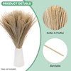 Unique Bargains Small Fake Fluffy Faux Pampas Grass for Home 40 cm/16 Inch - 2 of 4
