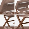 Folding Rectangle Standard Tufted Upholstered Ottoman Stool With Solid Wood Legs - 4 of 4