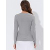 INSPIRE CHIC Women's Tie Front Long Sleeve Crop Ruffle Knit Cardigan Sweaters - 4 of 4