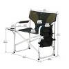 Oversized Folding Camping Chair with Side Table and Pockets,Lightweight Director’s Chair for Outdoor Use-Cuddlewood - 4 of 4